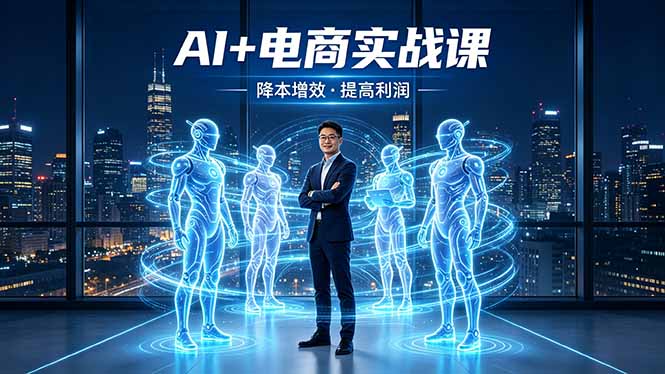 （18328期）AI+电商实战课，1人+N个AI 智能体，把SOP变AI员工，实现降本增效提高利润
