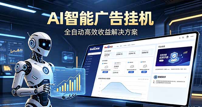 (18661期)Ai智能广告挂机 别再瞎折腾了!这个全自动挂机项目,新手当天见钱,告别频繁换项目的烦恼